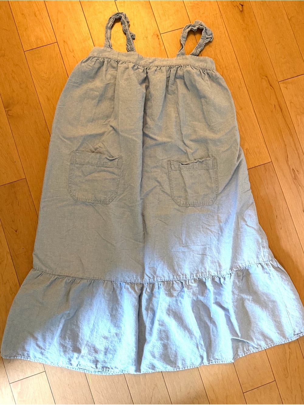 Madewell lightweight denim Tiered Sundress XL